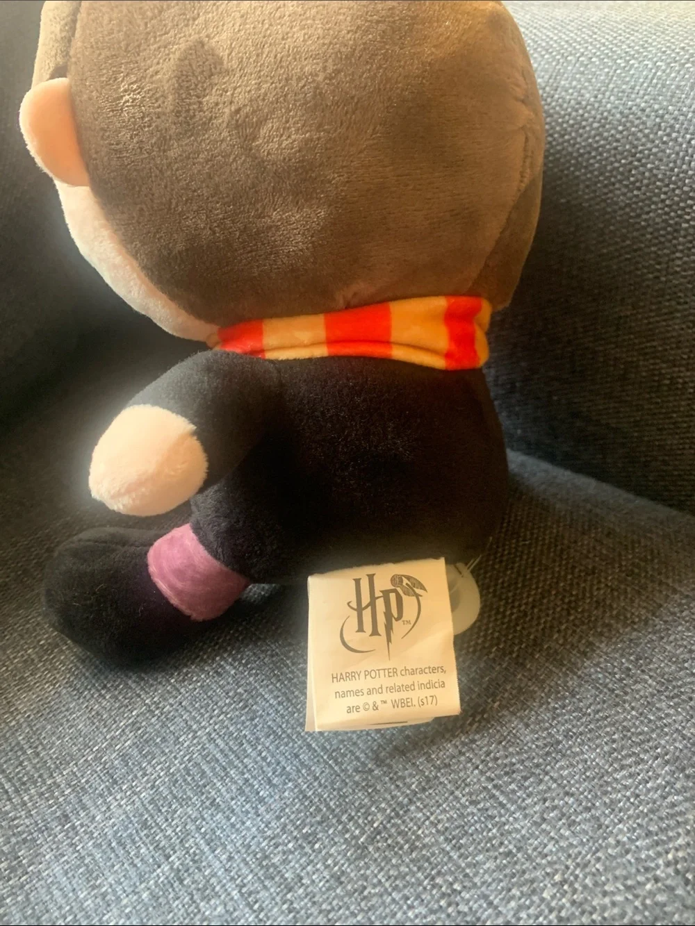 Never Used Warner Bros. Plush Wizard Harry Potter bank with Red and Yellow Scarf